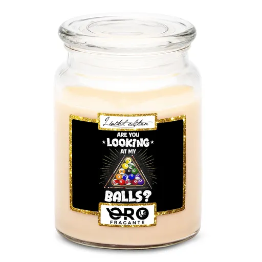 Svíčka Koukej na mé koule (Vůně svíčky: Vanilka)