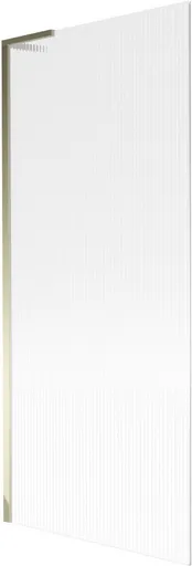 MEXEN/S Next L vanová zástěna FIX 80 x 150, proužky, zlatá 895-080-000-03-09-50