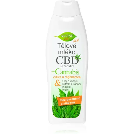 Bione Cosmetics Cannabis CBD vyživující tělové mléko s CBD 500 ml