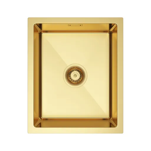VELAZO Ocelový kuchyňský dřez 37 x 45 cm, zlatý VELAZ3745G