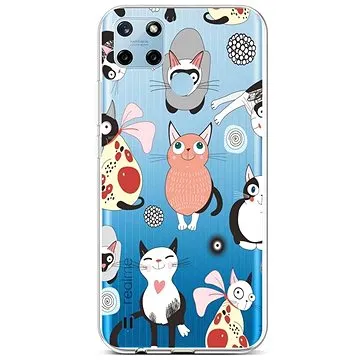 TopQ Kryt Realme C25Y silikon Cats 2 70615 (Sun-70615)
