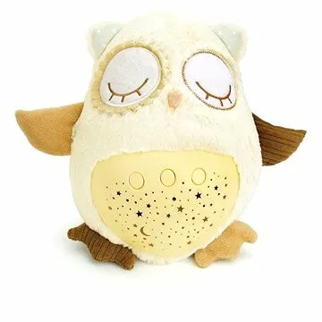 Sovička Usínáček plyš 25cm / na baterie se světlem se zvukem v krabici