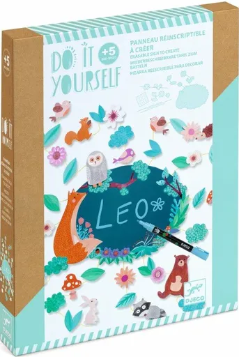 DIY Tabulka na dveře Les