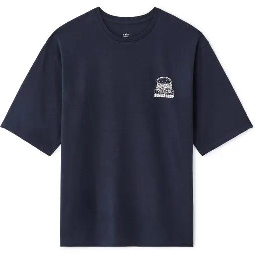 CELIO LEFOOD Pánské tričko, tmavě modrá, velikost