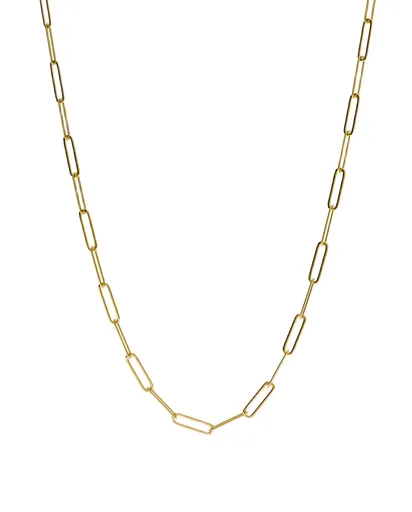 Furiosa Pozlacený dámský řetízek Paperclip Vibe SN-VIBECH-G 45 cm