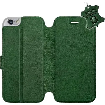 Flip pouzdro na mobil Apple iPhone 6 / iPhone 6s - Zelené - kožené -   Green Leather (5903226525232)