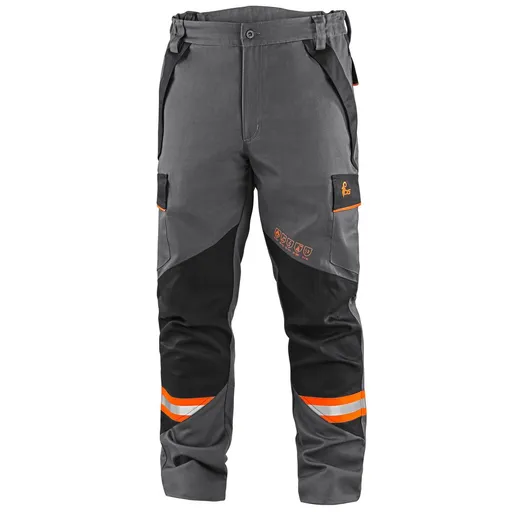 Canis (CXS) Pánské pracovní multifunkční kalhoty CXS WorkTech-Multi - Šedá / černá | 52
