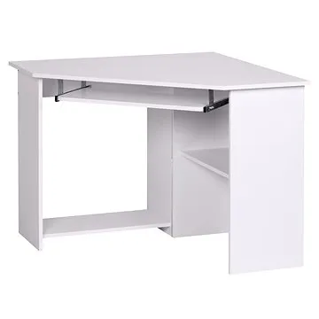 BRÜXXI Roman s výsuvnou klávesnicí 103 cm, bílý (SP1000003)