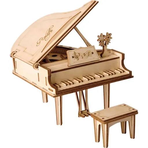 RoboTime dřevěné 3D puzzle Velké piano