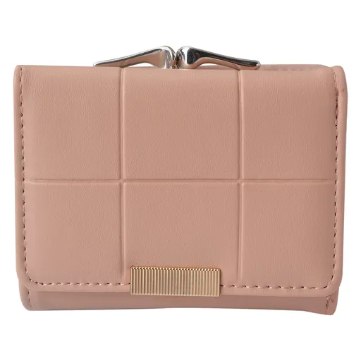 Malá lososově růžová peněženka - 10*8 cm JZWA0168P
