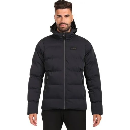 KILPI TASHA Pánská zateplená bunda, černá, velikost XXXL