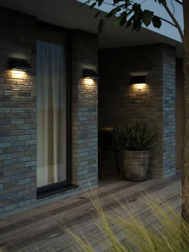 NORDLUX Tadas venkovní nástěnné svítidlo černá 2418171003