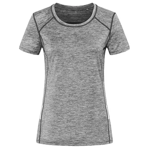 Stedman Dámské sportovní tričko s reflexními prvky - Šedý melír | M