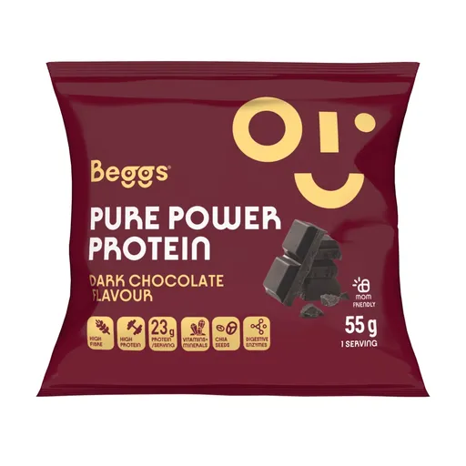 Beggs Pure Power Protein dark chocolate 55 g