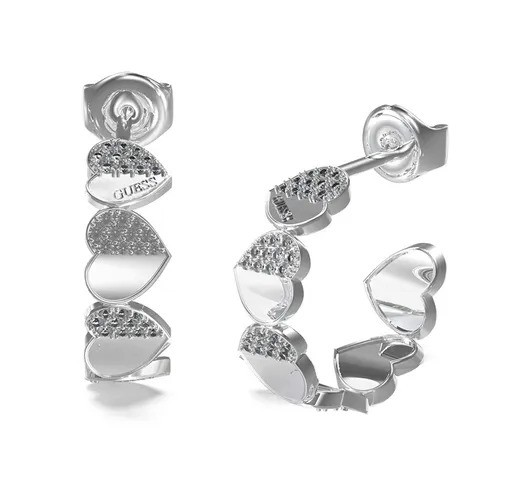 Guess Romantické kruhové náušnice Lovely Guess JUBE03040JWRHT