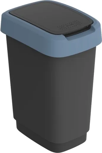 Rotho 92321 Twist odpadkový koš, 10 l, modrá