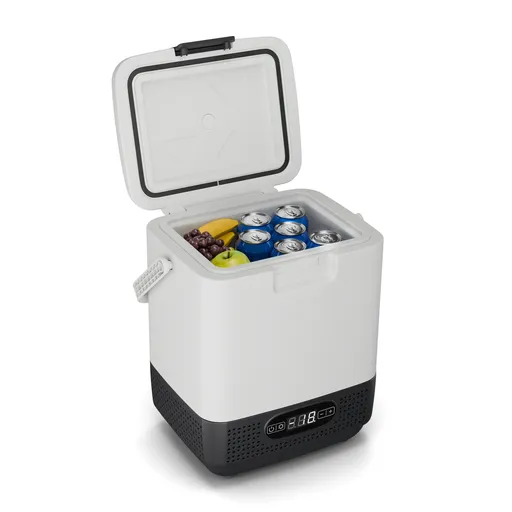 Klarstein SwiftFrost 12L chladící box, 12V-24V/230V, do -20 °C, kompresor, 2 úrovně výkonu, LED displej