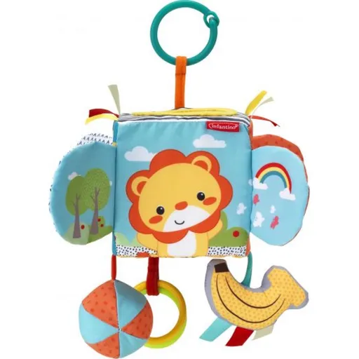 Infantino Závěsná kostka s aktivitami Lvíček