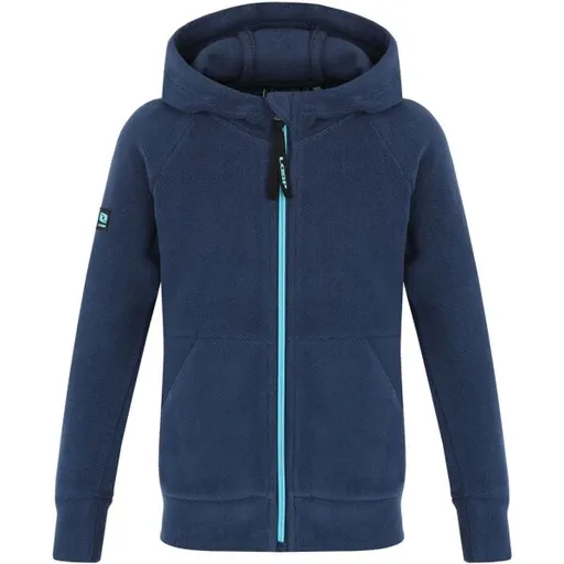 LOAP QWINTO Chlapecká outdoorová mikina, modrá, velikost 122-128