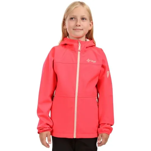 KILPI RAVIA Dívčí softshellová bunda, růžová, velikost