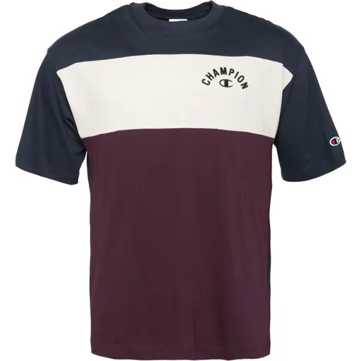 Champion T-SHAPE Pánské tričko, vínová, velikost