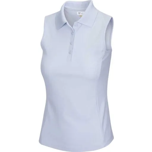 GREGNORMAN PROTEK SLEEVELESS POLO W Dámské golfové polo triko, světle modrá, velikost