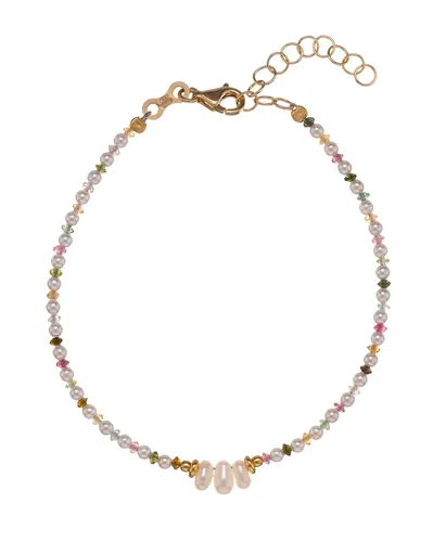 Alisia Perlový náramek s korálky turmalínu AL4659.01.000