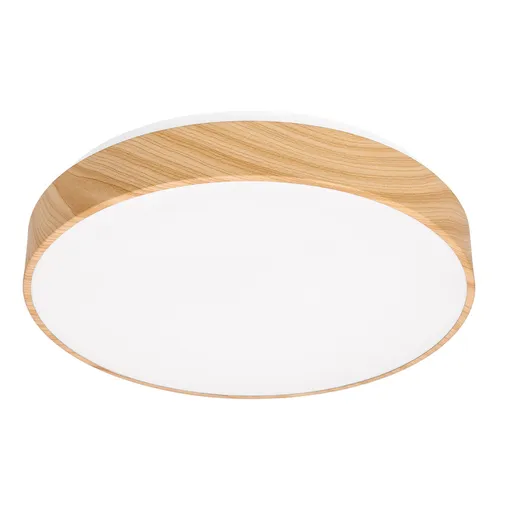 Stropní lampa FIGARO, dřevěná stropní lampa. 24W LED 3000/4500/6000K 38cm třída bílé, dálkové ovládání