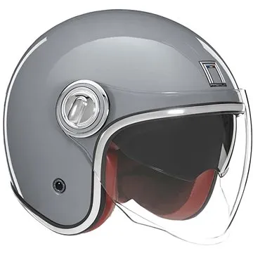 NOX PREMIUM přilba HERITAGE,   (šedá) (motonad02144)