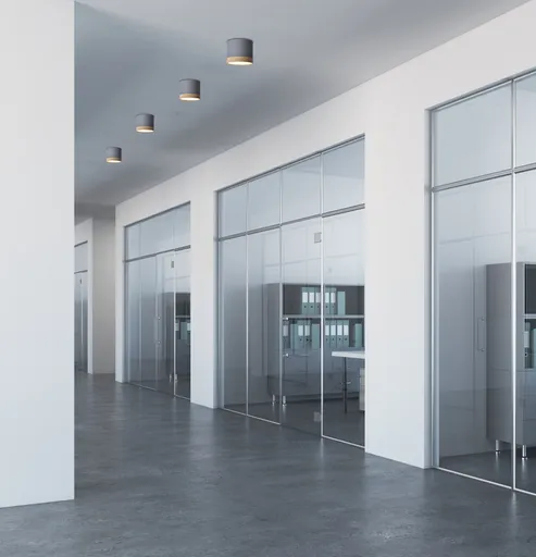 LED stropní trubicové svítidlo 9W šedé 8,8x7,5cm