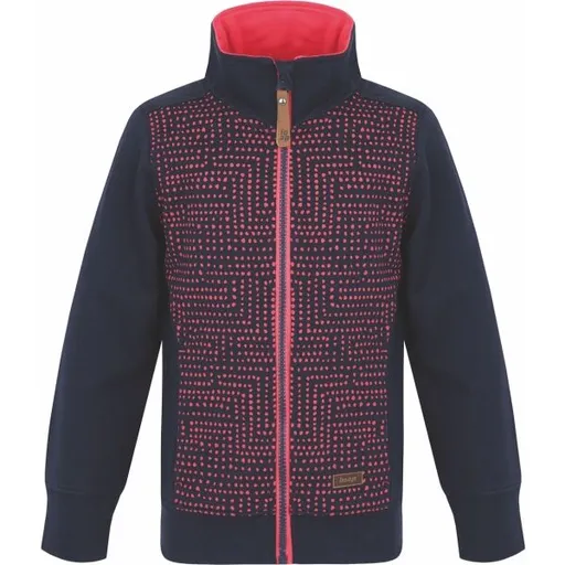 LOAP DIFENA Dívčí mikina, tmavě modrá, velikost 112-116