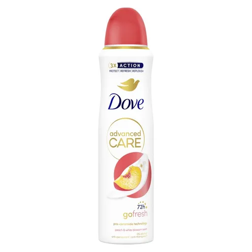 Dove Advanced Care Broskev antiperspirant ve spreji 150 ml
