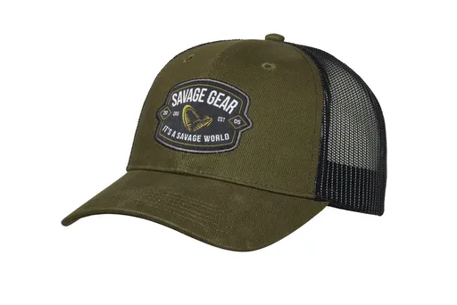 Savage Gear Kšiltovka Badge Trucker Cap Green,Savage Gear Kšiltovka Badge Trucker Cap Green
