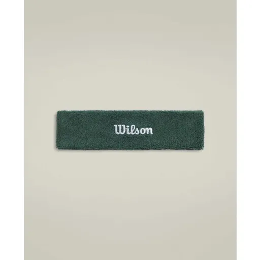 Wilson U TERRY LOGO HEADBAND Sportovní čelenka, zelená, velikost UNI
