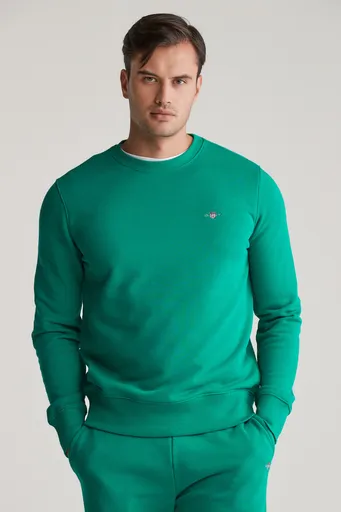 MIKINA GANT REG SHIELD C-NECK SWEAT DEEP GREEN
