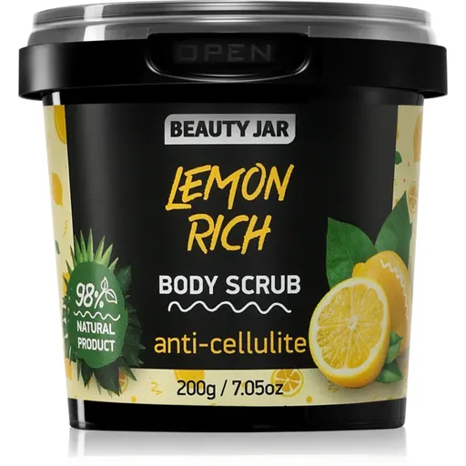 Beauty Jar Lemon Rich tělový peeling na celulitidu 200 g