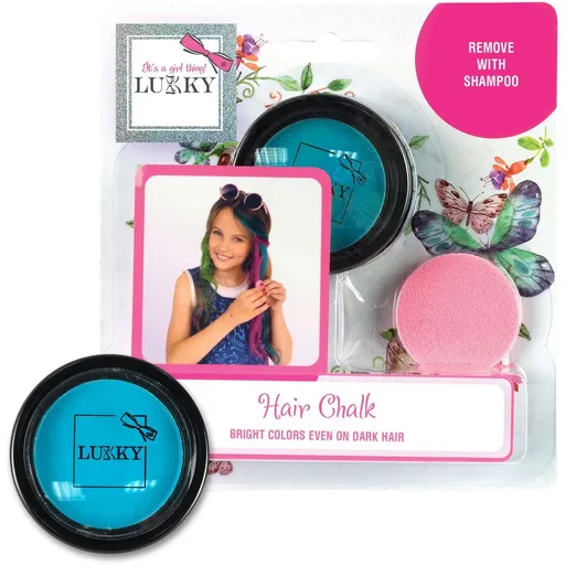 LUKKY křída na vlasy s aplikátorem, světle modrá