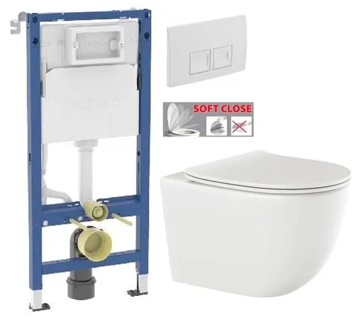 GEBERIT DuofixBasic s bílým tlačítkem DELTA50 + WC INVENA TINOS  + SEDÁTKO 458.103.00.2 50BI NO1
