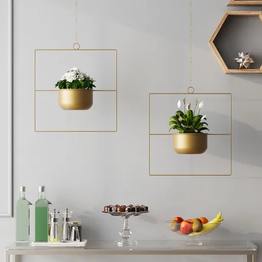 Dekorativní květináč Pandantif - Gold