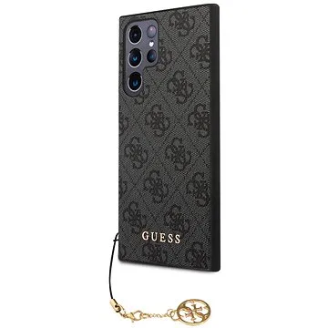 Guess 4G Charms Zadní Kryt pro Samsung Galaxy S23 Ultra Grey (GUHCS23LGF4GGR)