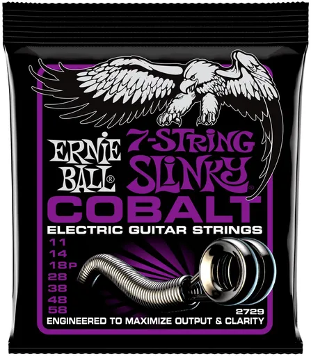 Ernie Ball 2729 Cobalt 7-String Power Slinky