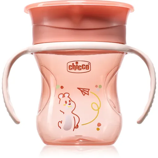 Chicco 360 Perfect X 12m+ tréninkový hrnek s držadly Pink 200 ml