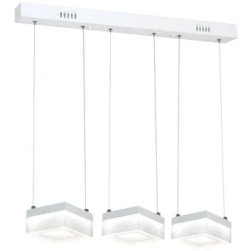 LED Lustr na lanku CUBO 3xLED/12W/230V čtverec (81660)