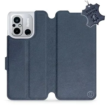 Mobiwear Kožený flip pro Xiaomi Redmi 12C - Modré - L_NBS (5904808551731)