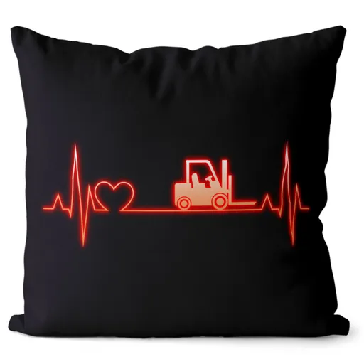 Polštář Skladnický puls (Velikost: 55 x 55 cm)