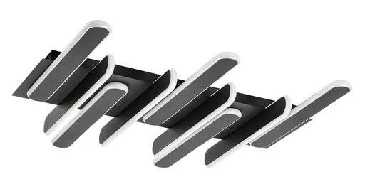 Rabalux Černé stropní LED svítidlo Sindri 610mm 46W CCT 71049