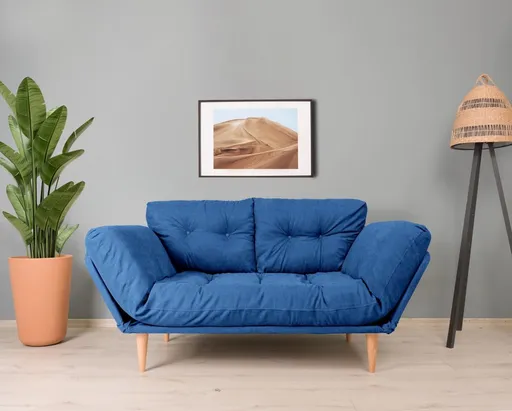Trojmístná rozkládací pohovka Nina Daybed - Parliament Blue GR108