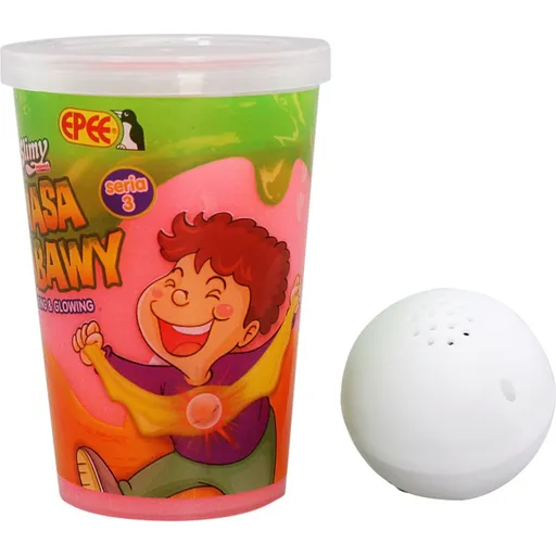 Slimy S3 sliz se svítící kuličkou růžový