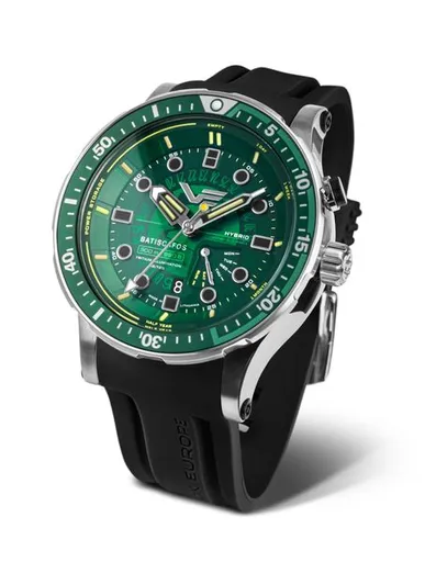 Vostok Europe Batiscafos Hybrid PX84-511A770 - Černý silikonový řemínek