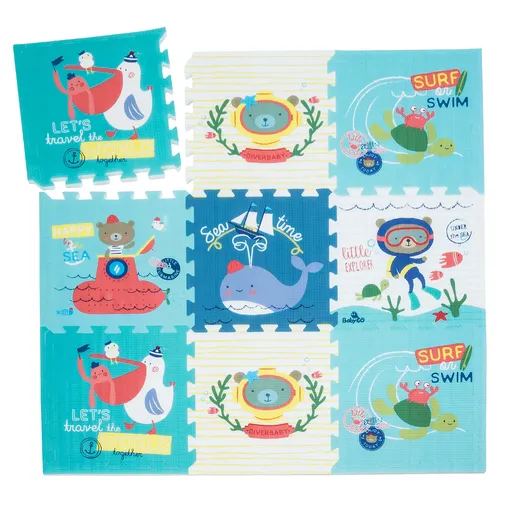 Babify Hrací podložka, s hračkou, 9 ks, motiv planety